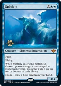 Subtlety, Prerelease Cards