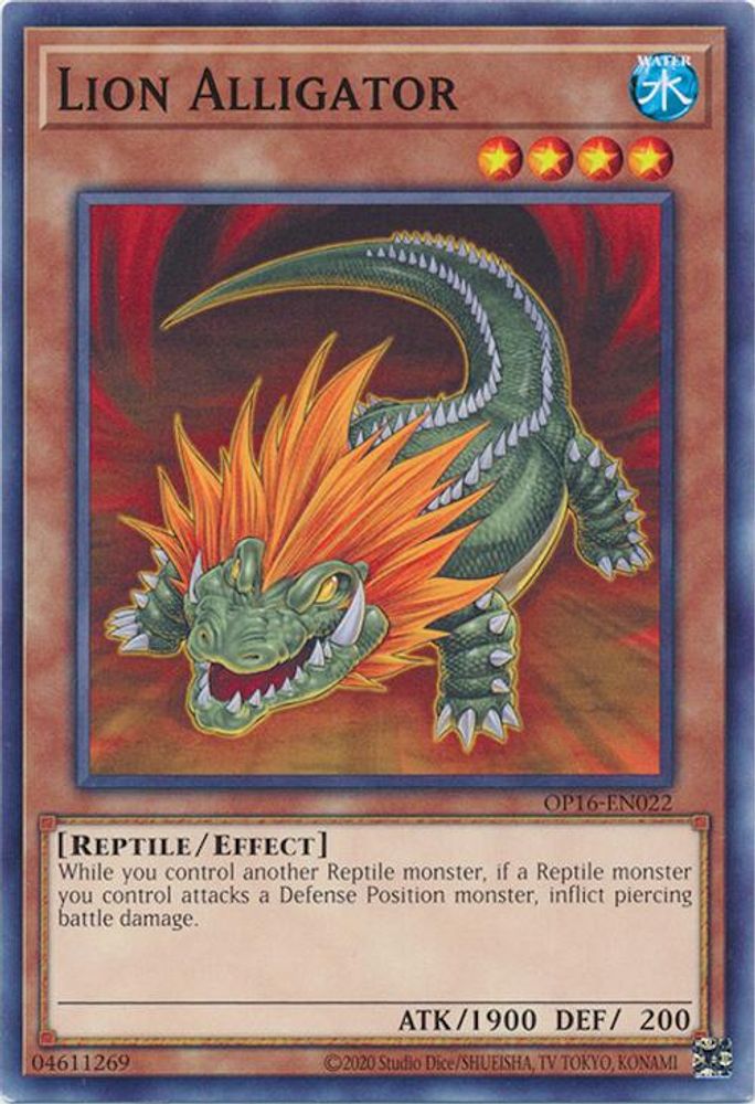 Lion Alligator, Unlimited, front