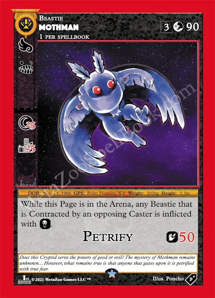 Mothman, Standard, front