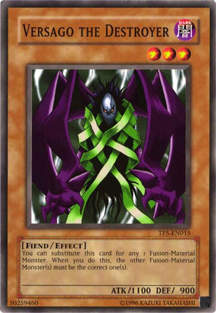 Versago the Destroyer, Unlimited, front