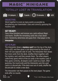 Magic Minigame: Totally Lost in Translation, Modern Horizons 2