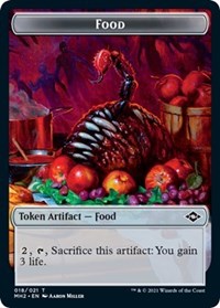 Food (018) // Beast Double-Sided Token, Modern Horizons 2