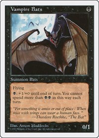 Vampire Bats, Fifth Edition