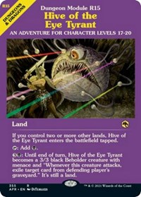 Hive of the Eye Tyrant (Dungeon Module), Adventures in the Forgotten Realms
