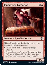 Plundering Barbarian, Adventures in the Forgotten Realms