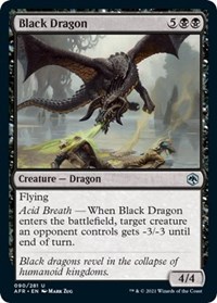 Black Dragon, Adventures in the Forgotten Realms