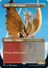 Adult Gold Dragon (Borderless), Adventures in the Forgotten Realms
