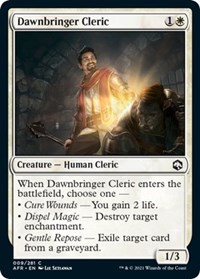 Dawnbringer Cleric, Adventures in the Forgotten Realms