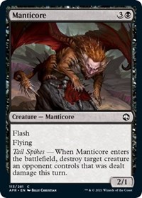 Manticore, Adventures in the Forgotten Realms