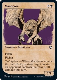 Manticore (Showcase), Adventures in the Forgotten Realms