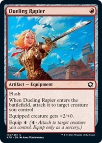 Dueling Rapier, Adventures in the Forgotten Realms