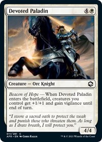 Devoted Paladin, Adventures in the Forgotten Realms