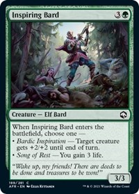 Inspiring Bard, Adventures in the Forgotten Realms