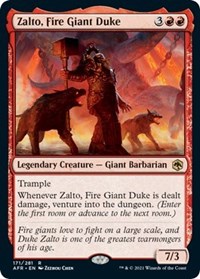 Zalto, Fire Giant Duke, Adventures in the Forgotten Realms