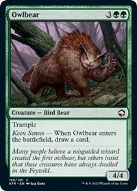Owlbear, Adventures in the Forgotten Realms