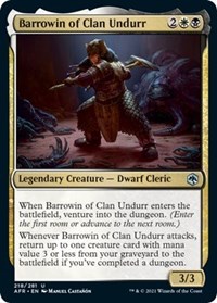 Barrowin of Clan Undurr, Adventures in the Forgotten Realms