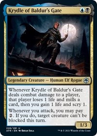 Krydle of Baldur's Gate, Adventures in the Forgotten Realms