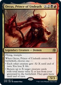 Orcus, Prince of Undeath, Adventures in the Forgotten Realms