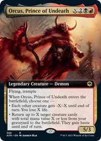 Orcus, Prince of Undeath (Extended Art), Adventures in the Forgotten Realms