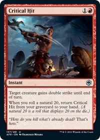 Critical Hit, Adventures in the Forgotten Realms