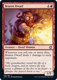 Brazen Dwarf, Adventures in the Forgotten Realms