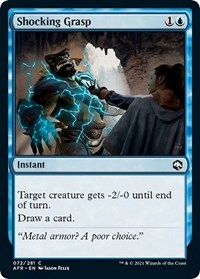 Shocking Grasp, Adventures in the Forgotten Realms