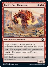 Earth-Cult Elemental, Adventures in the Forgotten Realms