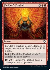 Farideh's Fireball, Adventures in the Forgotten Realms