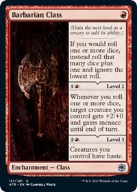 Barbarian Class, Adventures in the Forgotten Realms