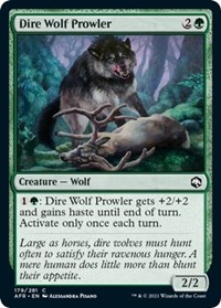 Dire Wolf Prowler, Adventures in the Forgotten Realms
