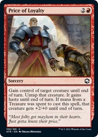 Price of Loyalty, Adventures in the Forgotten Realms