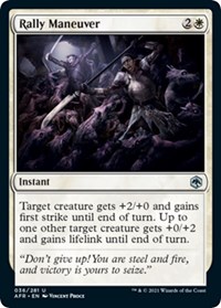 Rally Maneuver, Adventures in the Forgotten Realms