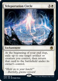 Teleportation Circle, Adventures in the Forgotten Realms