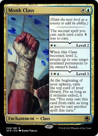 Monk Class, Adventures in the Forgotten Realms