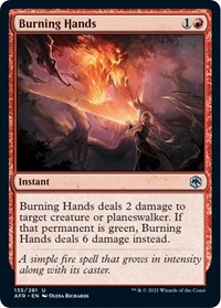 Burning Hands, Adventures in the Forgotten Realms