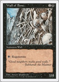 Wall of Bone, Fifth Edition