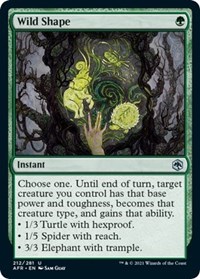 Wild Shape, Adventures in the Forgotten Realms