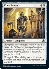 Plate Armor, Adventures in the Forgotten Realms