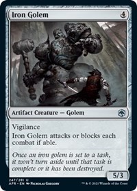 Iron Golem, Adventures in the Forgotten Realms