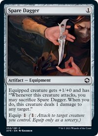 Spare Dagger, Adventures in the Forgotten Realms