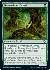 Neverwinter Dryad, Adventures in the Forgotten Realms