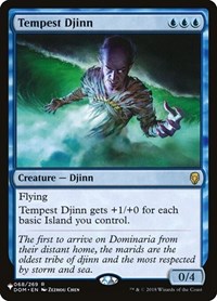 Tempest Djinn, The List Reprints