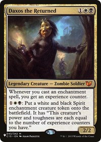 Daxos the Returned, The List Reprints
