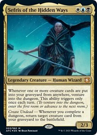 Sefris of the Hidden Ways (Display Commander) - Thick Stock, Commander: Adventures in the Forgotten Realms