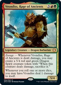 Vrondiss, Rage of Ancients (Display Commander) - Thick Stock, Commander: Adventures in the Forgotten Realms