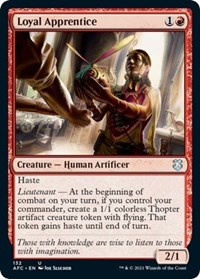 Loyal Apprentice, Commander: Adventures in the Forgotten Realms