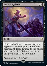 Hellish Rebuke, Commander: Adventures in the Forgotten Realms