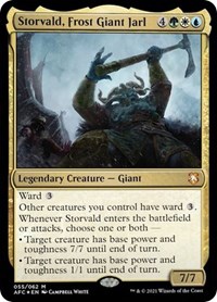 Storvald, Frost Giant Jarl, Commander: Adventures in the Forgotten Realms