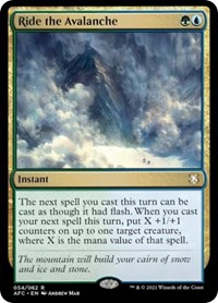 Ride the Avalanche, Commander: Adventures in the Forgotten Realms
