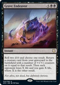 Grave Endeavor, Commander: Adventures in the Forgotten Realms